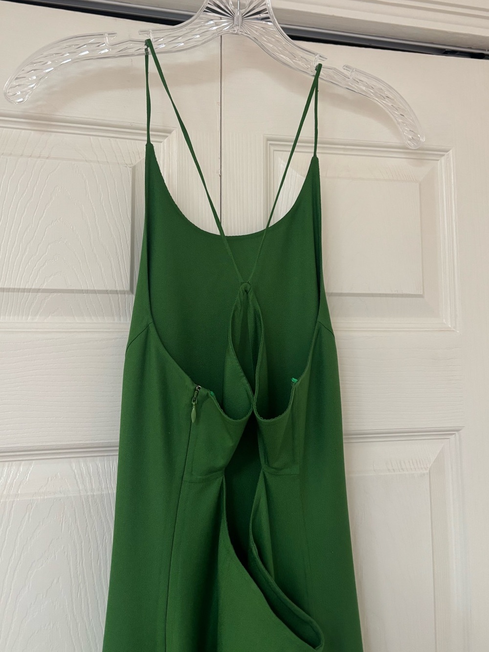 MICHAEL KORS COLLECTION Lawn Green Halter Sleeveless Slip Silk Maxi Dress - Picture 9 of 13